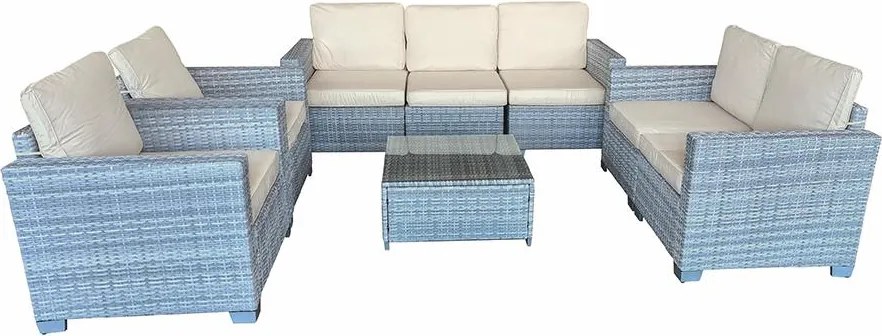 Veľká záhradná sedacia súprava Avenberg DORADA sivá/sivá