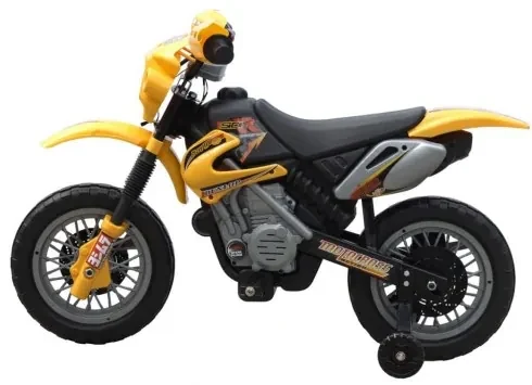Elektrická motorka pre deti žltá-