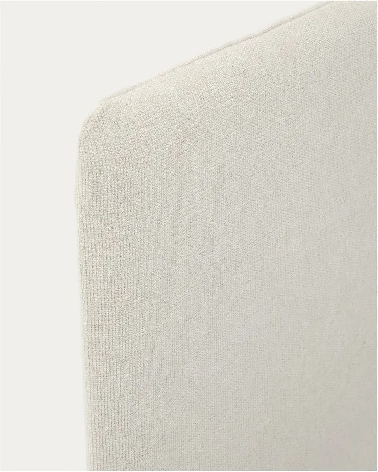 Sivá čalúnená dvojlôžková posteľ bez roštu 160x200 cm Valma – Kave Home