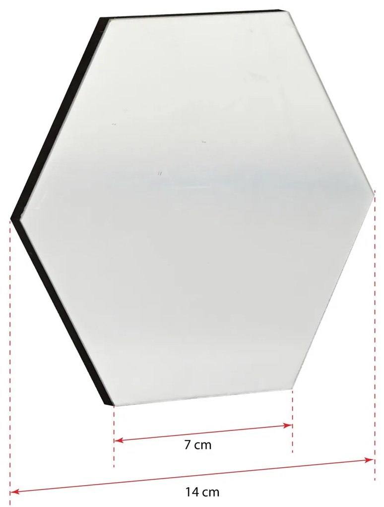 Zrkadlo Hexagonia (strieborná). Akcia -12%. Vlastná spoľahlivá doprava až k Vám domov. 1127590