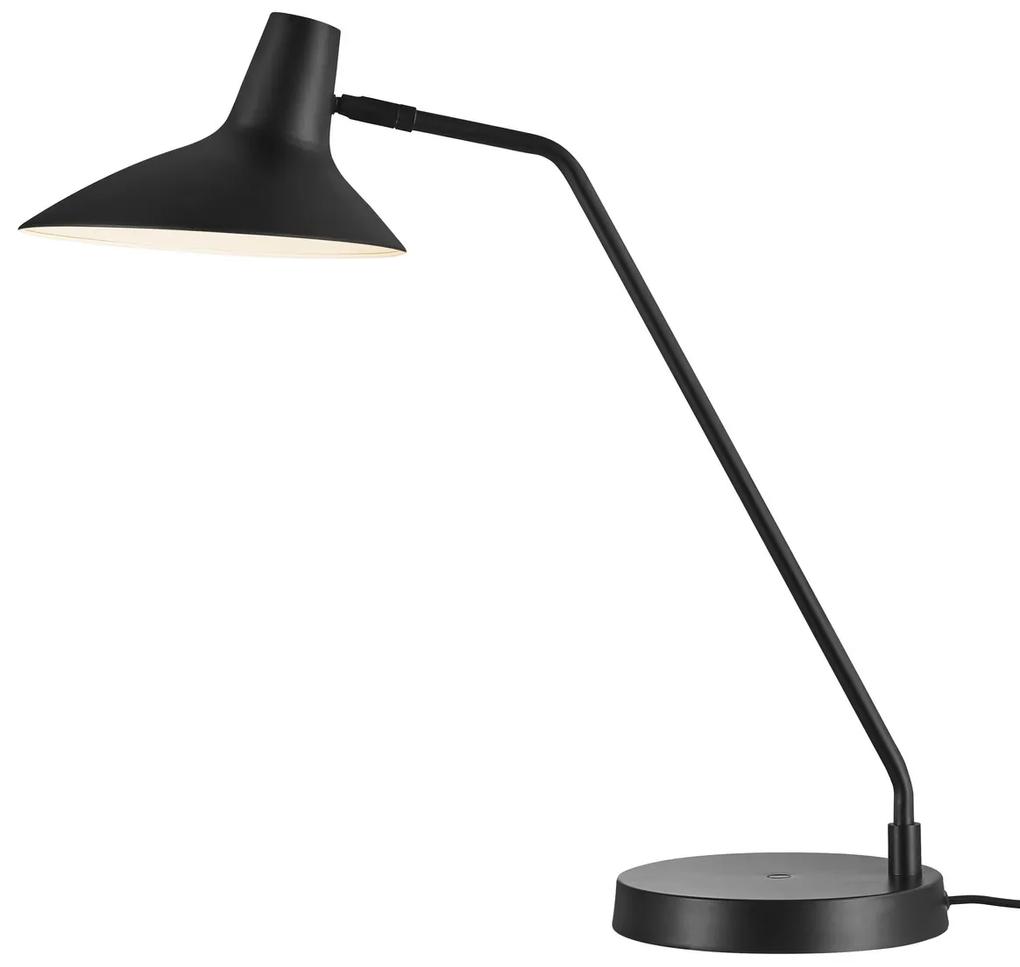 NORDLUX DARCI dizajnová kovová stolová lampa, 1xE14, 25W, čierna