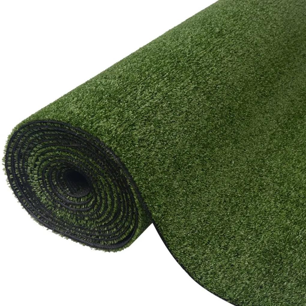 vidaXL Umelý trávnik, 1x5 m/7-9 mm, zelený