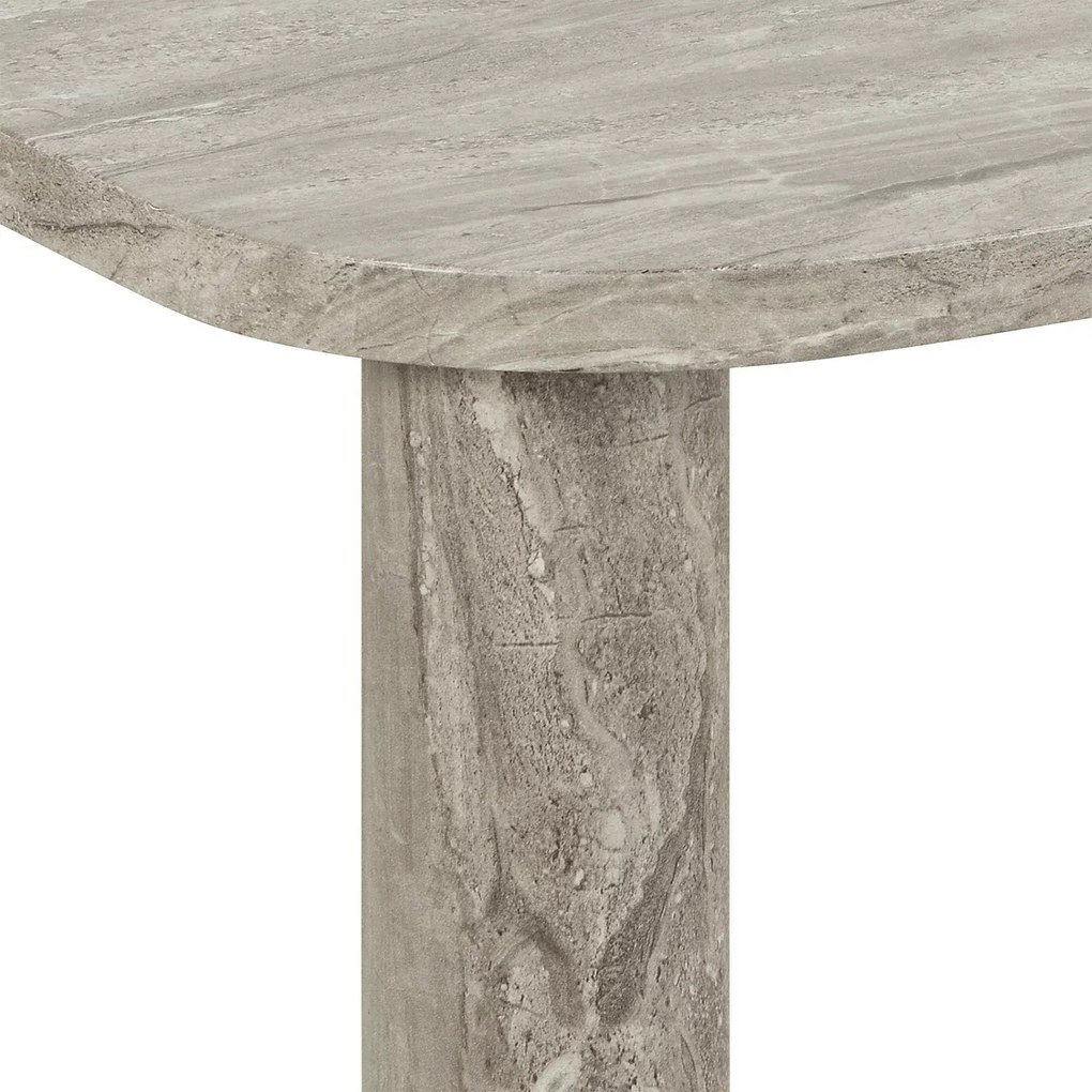 Konferenční stolek Solano 100 cm šedý mramor