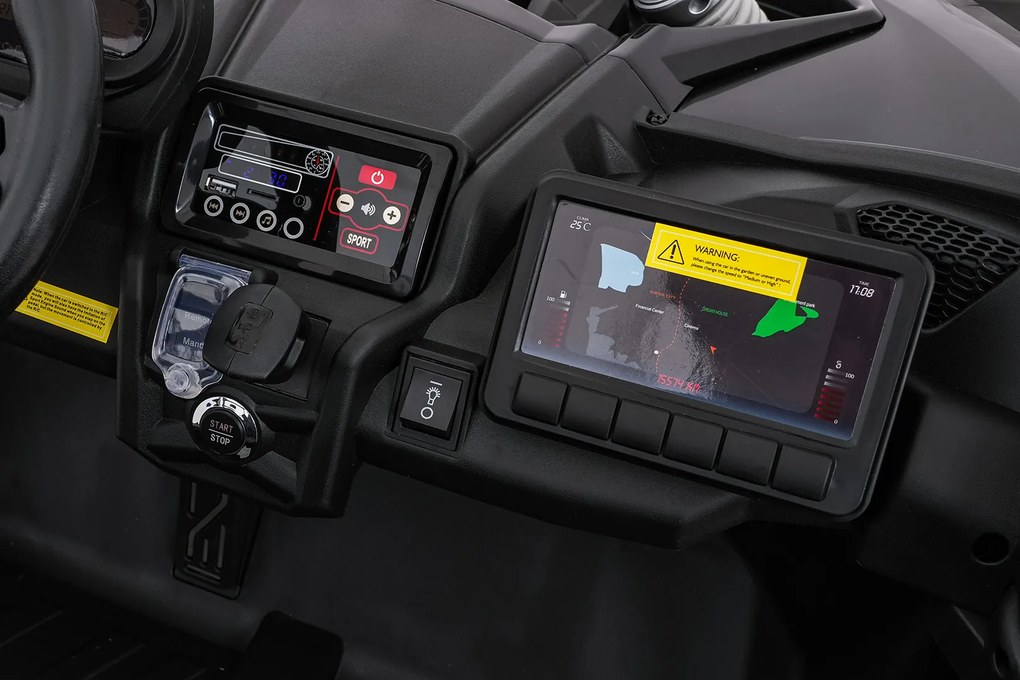 Ramiz Elektrická bugina Maverick Turbo RR pre deti modro-sivá + kolesá