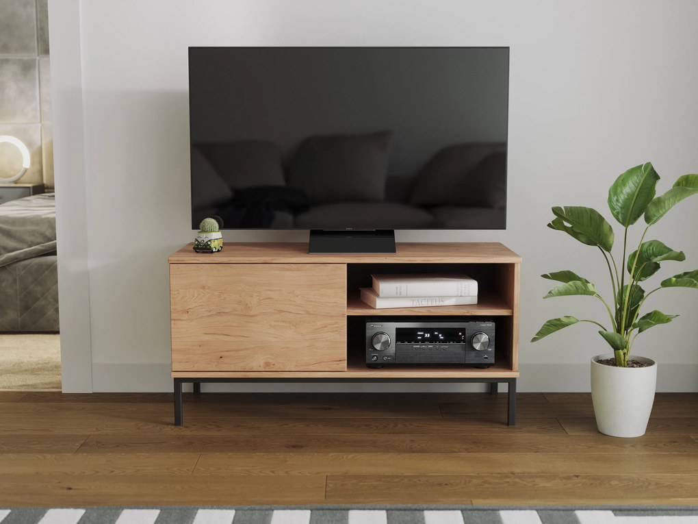Tv stolík Quebec 1D (hikora). Akcia -18%. Vlastná spoľahlivá doprava až k Vám domov. 1051873