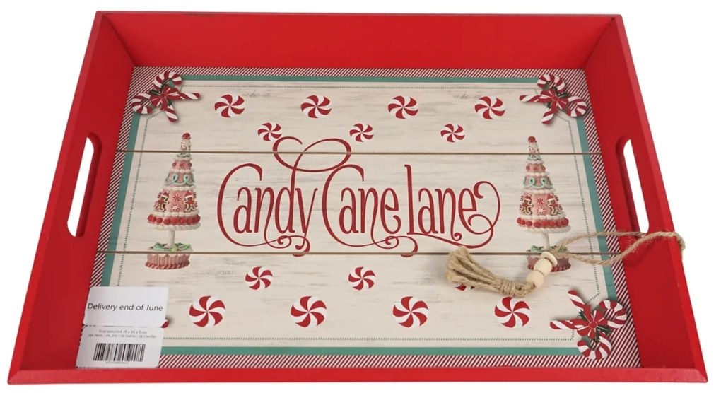 Vianočný drevený podnos CHRISTMAS - viac variantov Varianta: Candy canelane