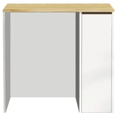 Skrinka na práčku s úložným priestorom 88,3x93,5 cm biela/orech