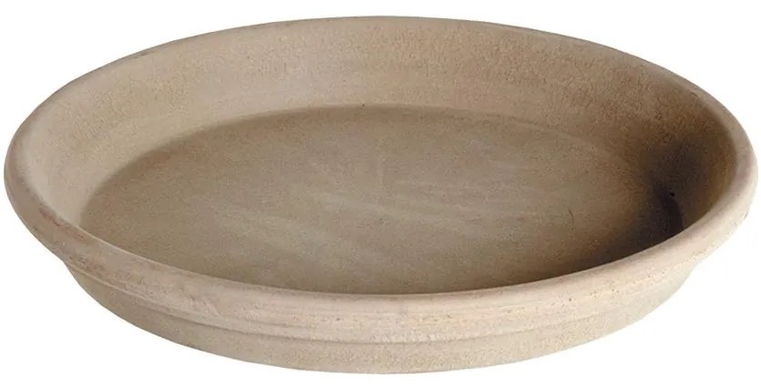 Keramická podmiska vhodná pod keramické kvetináče rovnakého odtieňa.