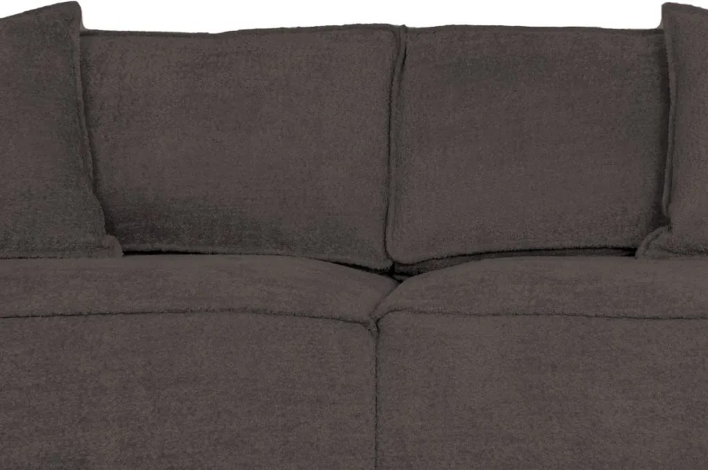 Pohovka John, hnedá látka so štruktúrou