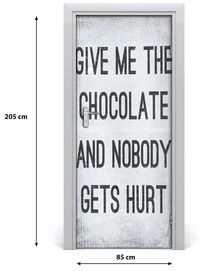 Fototapeta na dvere čokoláda 85x205 cm