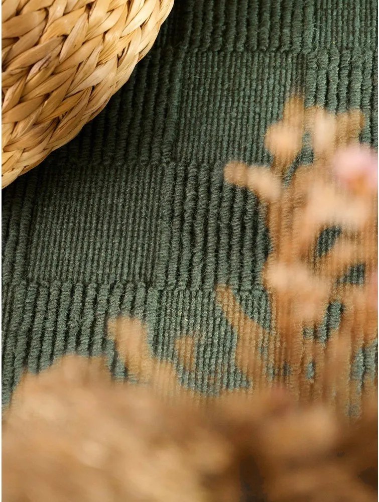 Tmavozelený ručne tkaný vlnený koberec 120x170 cm Scala – Villeroy&amp;Boch