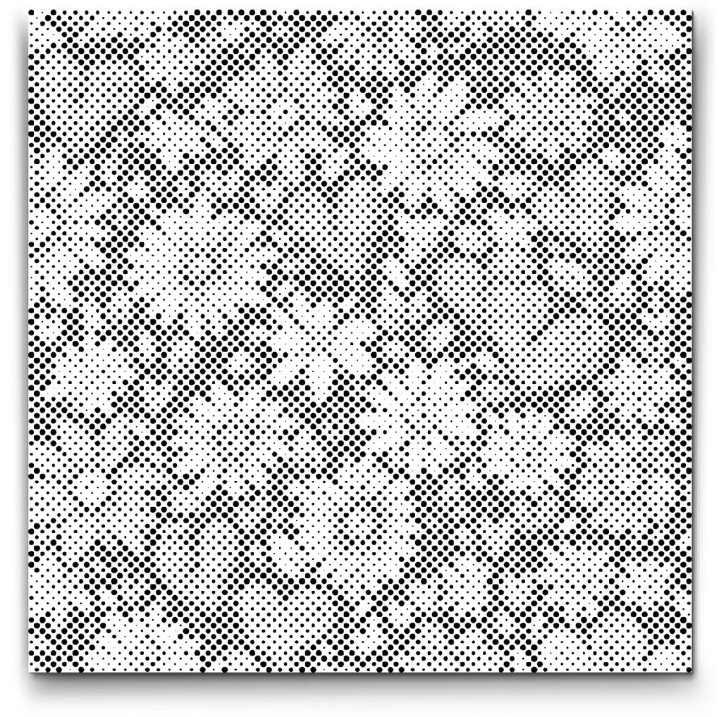 Gario Bodkovanie Srdce a kvety Rozmery: 50 x 50 cm, Rámovanie: Iba zrolované plátno, Farba bodiek: Červená