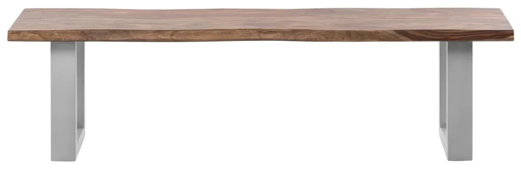 furniture-nabytek.cz - Masívna lavica Bullwer z palisandru, lakovaná, hnedá – 160×40×45 cm