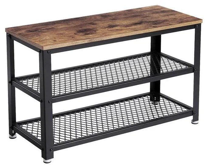 Botník DAVOR hnedá/čierna