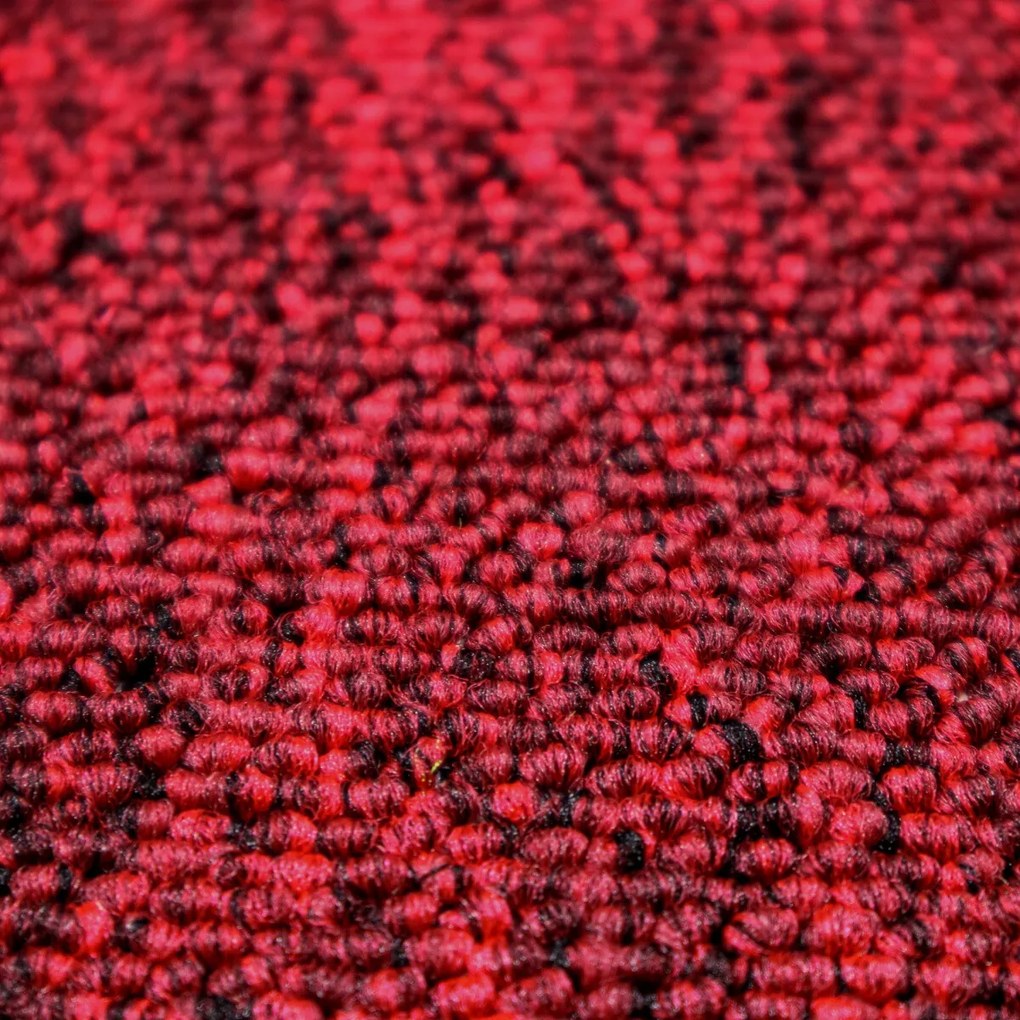 Spoltex, Metrážny koberec Balance 35 červený, na mieru, šíře 4m, červená, filc, chodba / predsieň