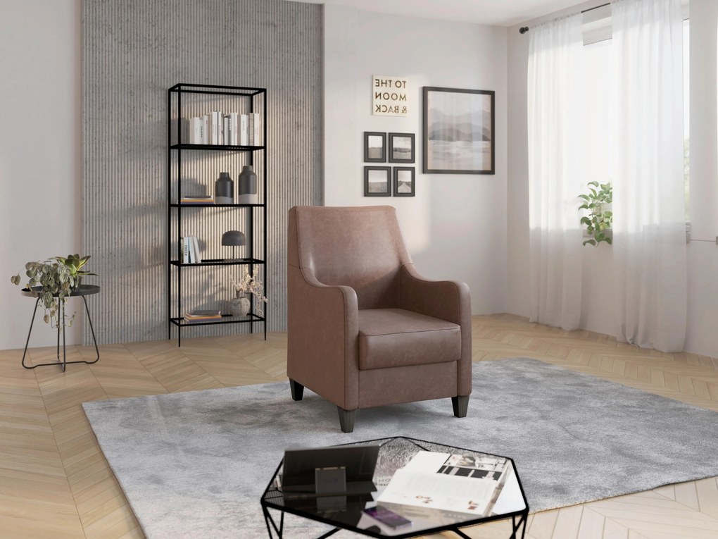 XXXLutz KRESLO, textil, farba lieskového orecha Sit & More - Online Only obývacie izby - 00014401973B