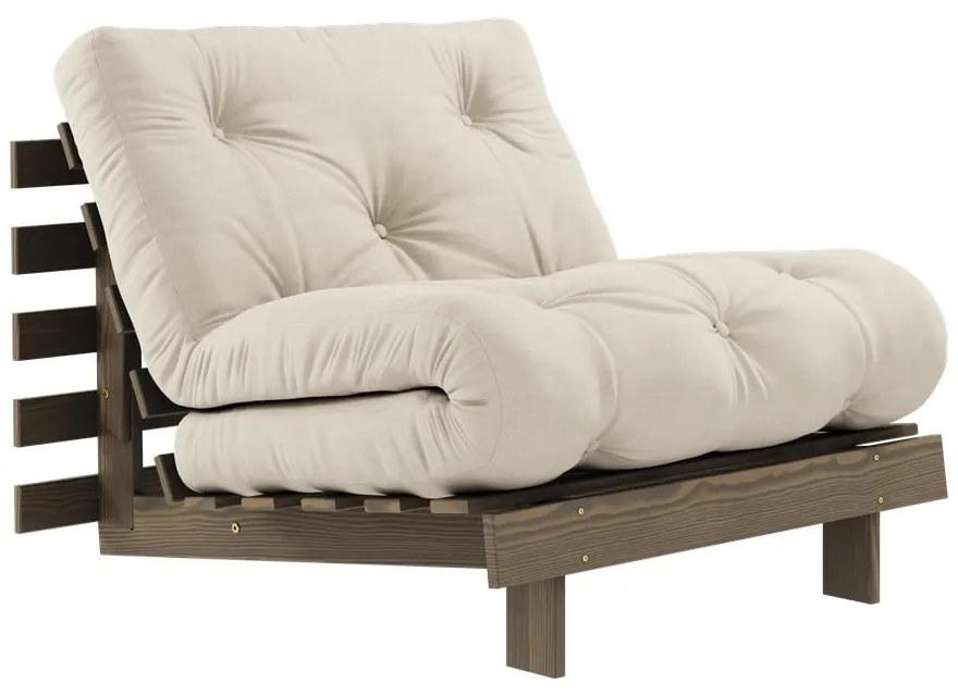 Béžovokrémové kreslo Roots – Karup Design