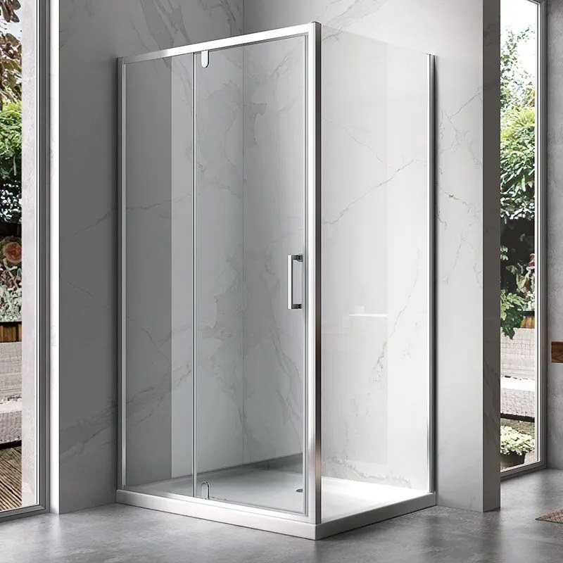 BPS-koupelny Obdĺžnikový sprchovací kút HYD-OK07D 120x100 chróm/transparent - bez vaničky