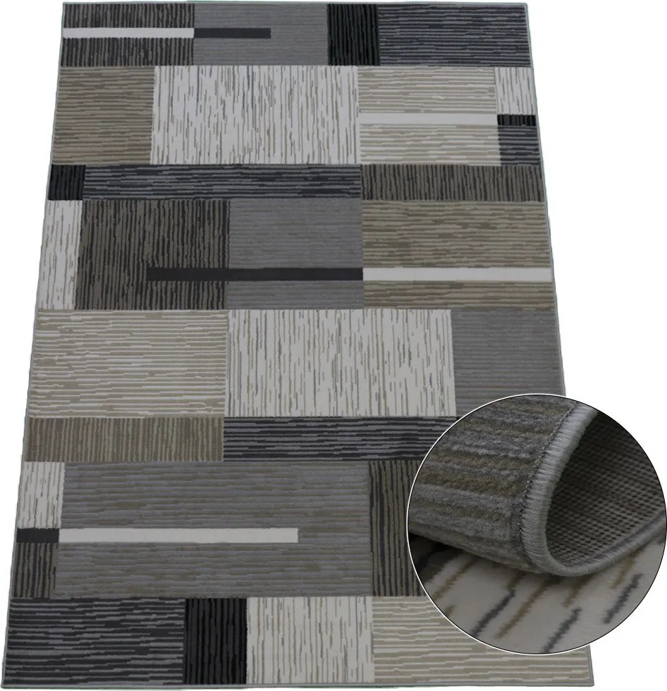 Koberec Lotus 9303 BEIGE – béžový vzorovaný obdĺžnikový koberec Rozmer: 50x80 cm