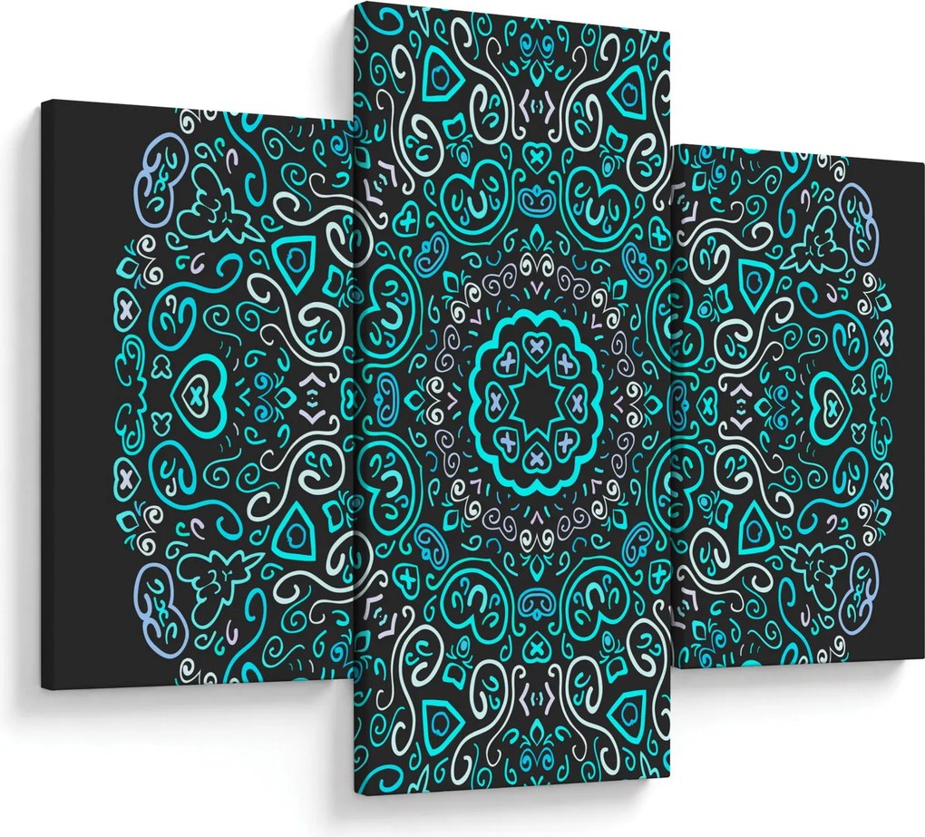 Obraz ornamentálne abstrakcie (90x60 cm)