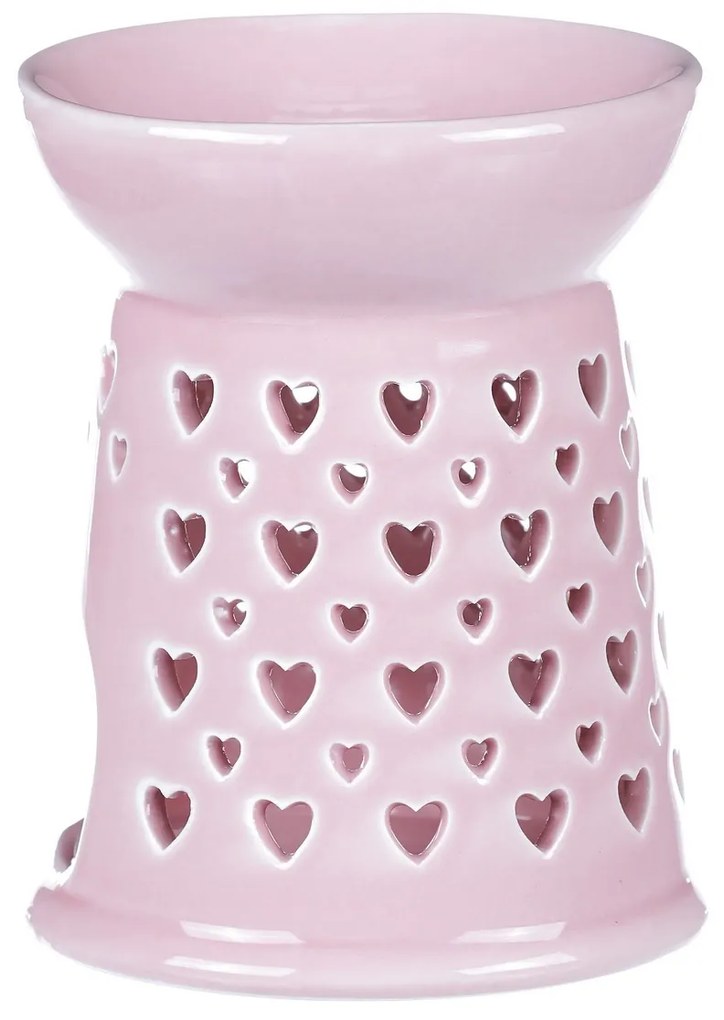 Porcelánová arómalampa Pink, 11 x 11 x 14 cm