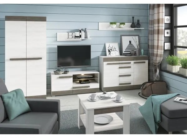 Nástenná polica SARPA 23x92 cm biela