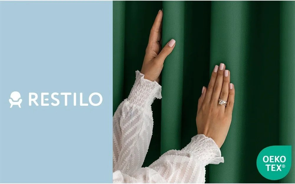 Tmavozelený dimout záves 140x250 cm Carli Tie – Restilo