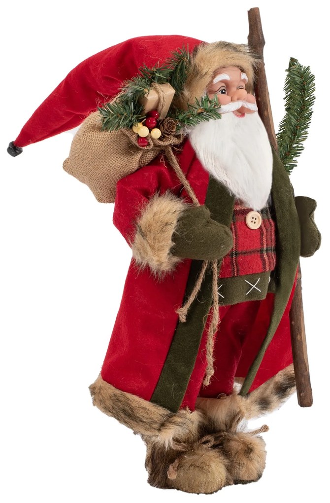 Figurka Santa Clause Mikolaj 60 cm červená