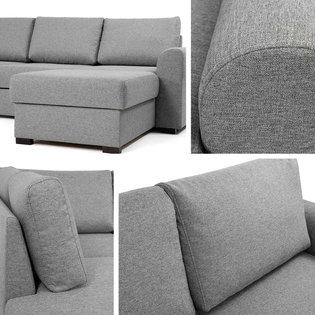 Sedacia súprava Szafran Large, Dostupné poťahy: ekokoža Soft 066 + Lawa 02, Strana: ľavá
