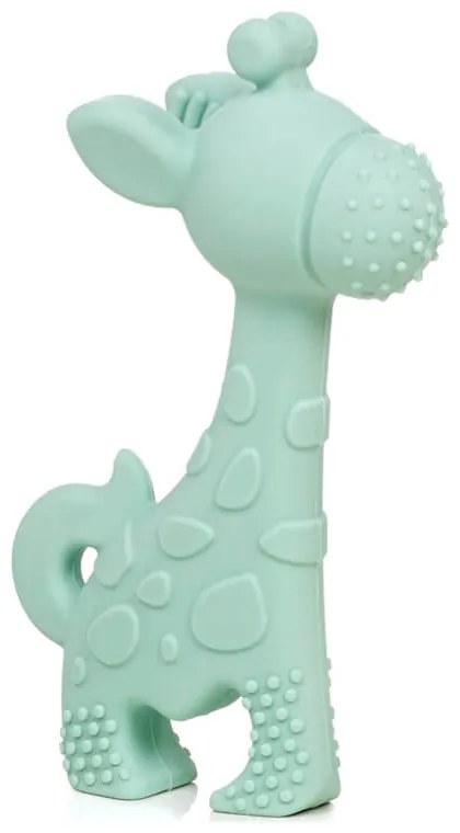 JANÉ Silikónová hryzačka žirafa Mint