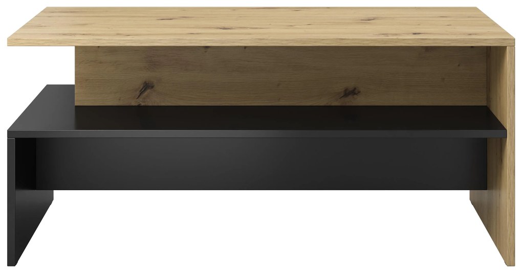 Konferenčný stolík Barly CBM99 (dub artisan + čierna matná). Vlastná spoľahlivá doprava až k Vám domov. 1118126