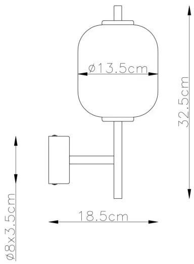 Globo 15217W - LED Nástenné svietidlo EWALD LED/7W/230V