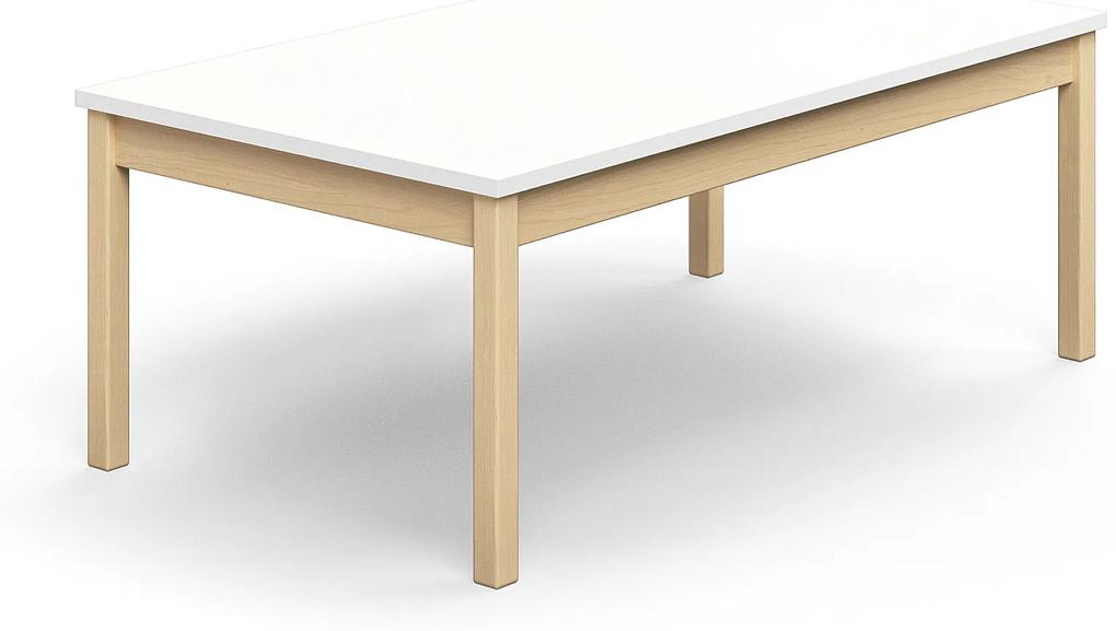 Stôl DECIBEL, 1400x800x530 mm, akustický HPL - biela