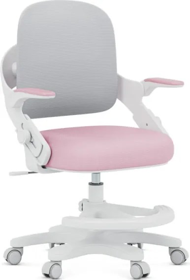 Detská otočná stolička Mark Adler Junior 4.3 ružová / sivá