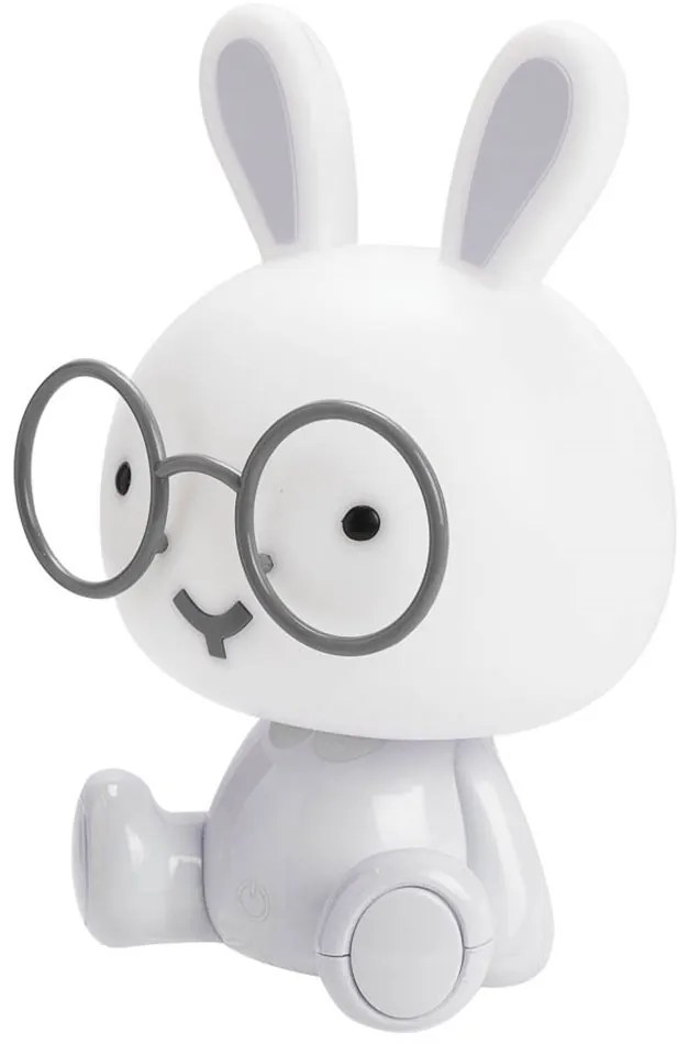 LED detské nočné svetlo HOPPY 23,5 cm, biela