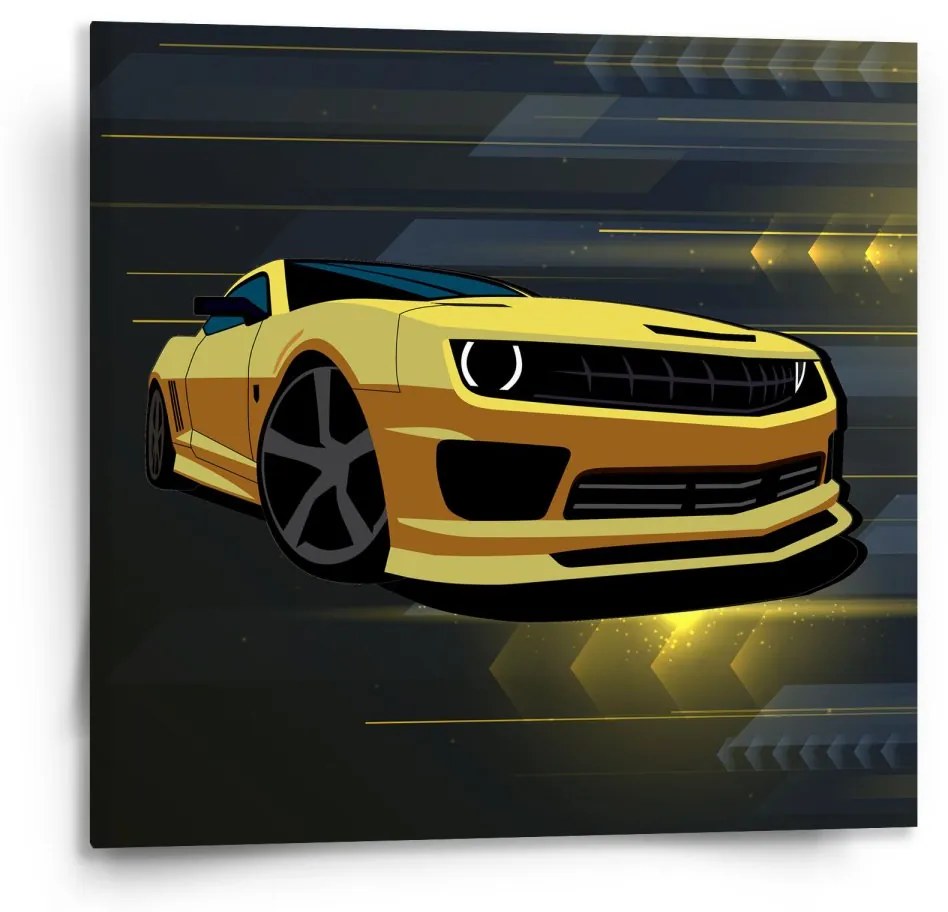 Sablio Obraz Chevrolet Camaro Pruhy - 110x110 cm