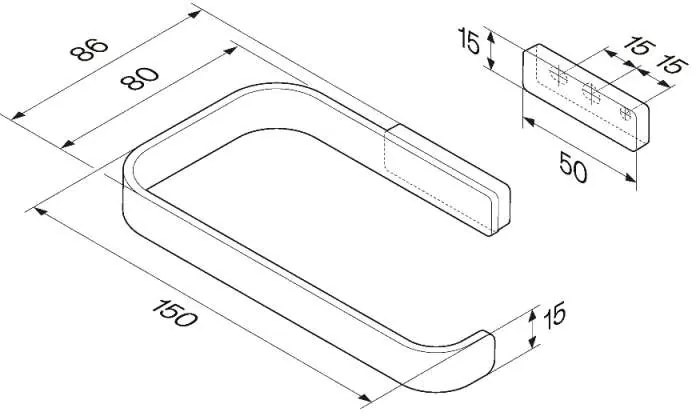 Držiak na toaletný papier AM.PM Func A8F34100 chróm