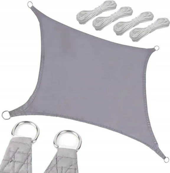 Tieniaca plachta celta obdĺžnik 3 x 4 m antracit