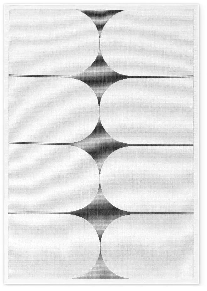 Čierno-biely vnútorný a vonkajší koberec 160x230 cm Duet Bowen – NORTHRUGS