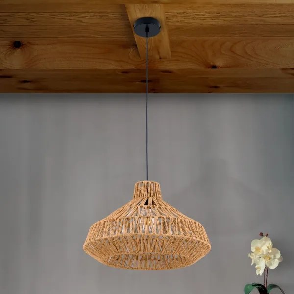 Orion HL 6-1813/1 - Luster na lanku BASKET 1xE27/40W/230V pr. 40 cm konope