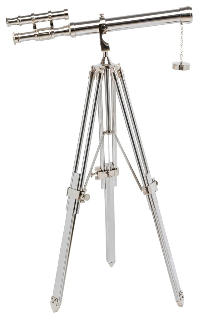 Telescope dekorácia strieborná 125 cm