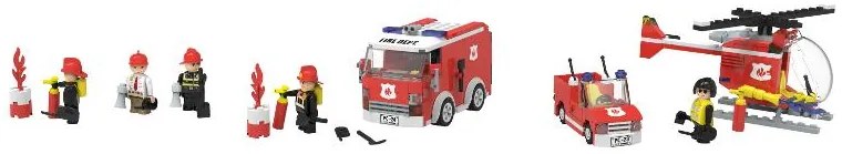 lupilu®  Stavebnica Clippy L (hasičská stanica)  (100395513)