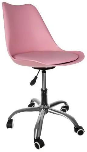 Otočná kancelárska stolička Malatec  - ružová