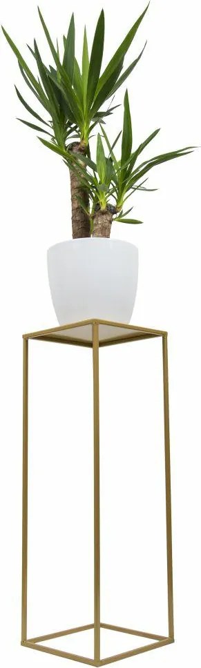 STOJAN NA KVETINÁČ SIMPLE 70X24X24 CM ZLATÁ