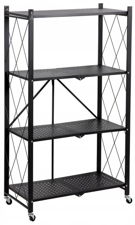 Skládací regál AZIONE 72x127 cm černý