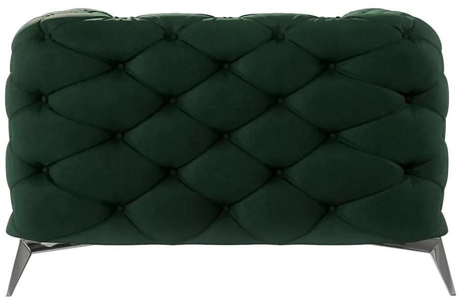 Tmavozelené zamatové kreslo Chelsea – Ropez