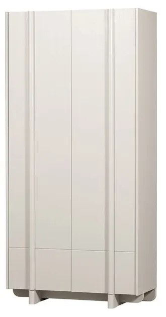 Krémovobiela modulárna skrinka z borovicového dreva 101x210 cm Basu – WOOOD