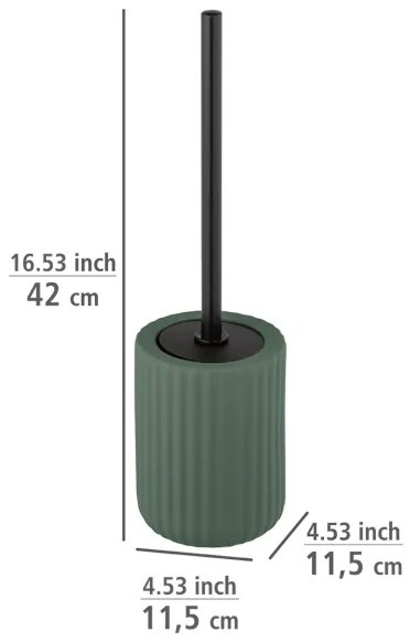 WENKO 24808100 - WC kefa BELLUNO 11,5x42 cm zelená/čierna