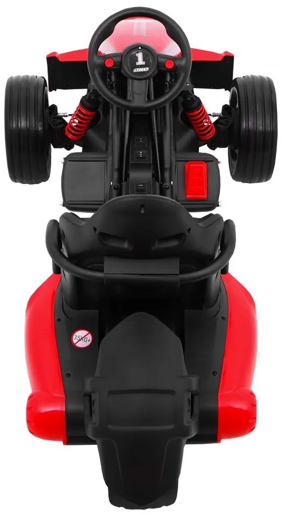 RAMIZ ELEKTRICKÉ AUTÍČKO - MOTOKÁRA BOLID XR-1- ČERVENÉ - 2 x 35W - 12V/7Ah - 2023