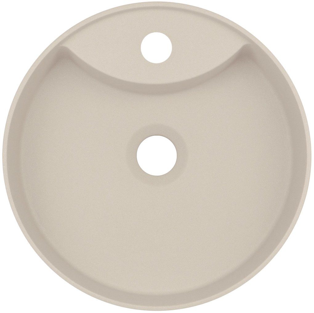 Deante Silia, granitové umývadlo na dosku 360x360x125 mm, béžová, DEA-CQS_5U4B